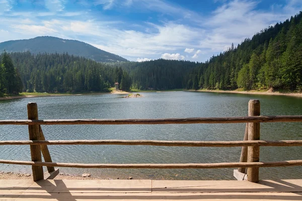 Lago Synevir verano en Ucrania. — Foto de Stock