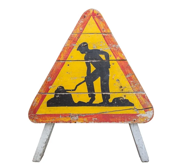 Old wooden road sign. — Stock Photo, Image