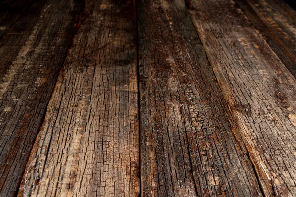 Grunge houten vloer textuur perspectief achtergrond voor weergave of montage van het product, Mock up template voor uw ontwerp. Sluiten. — Stockfoto