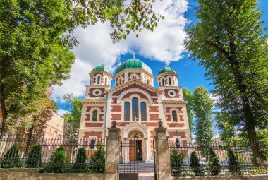 Religious building in the city of Lviv. Church St. George the Victorious .