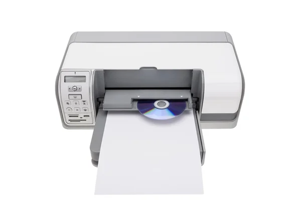 Impresora con capacidad para imprimir en Cds. Para las oficinas. — Foto de Stock