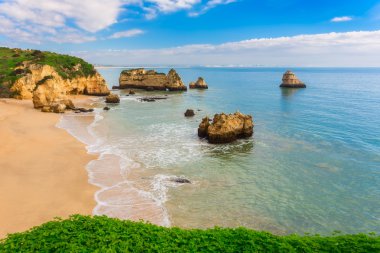 Portekiz harika plajları. Lagos, Algarve.