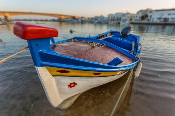 Portuguese traditional boat in Tavira. Close-up. — Stock Photo, Image