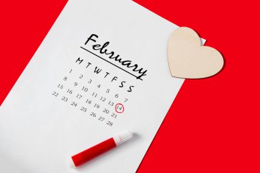 2021 takvimi. Sevgililer Günü. 2021 için takvim ayarla. Takvimde işaretli tatil. 