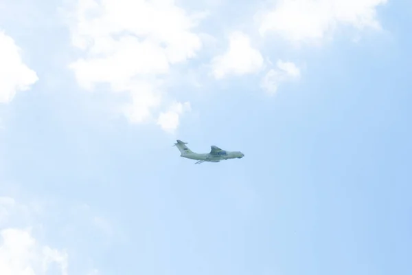 Flying Plane Sky Traveling Other Countries — Stock Photo, Image