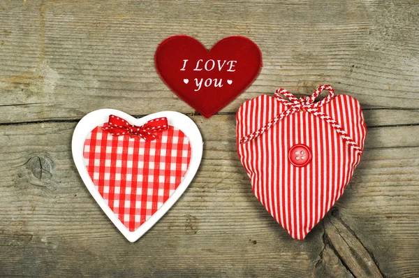 Three different hearts — Stock Photo, Image