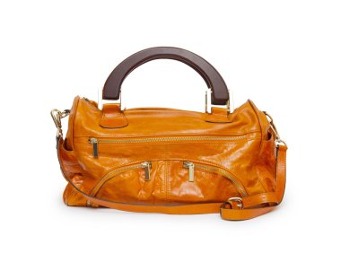 üzerinde beyaz izole hoş şık bayan çanta