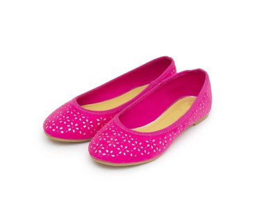 bale ayakkabıları üzerinde beyaz izole