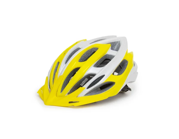 Bicicletta mountain bike casco di sicurezza isolato — Foto Stock