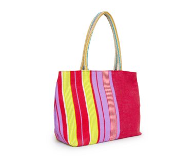 Beyaz arka plan üzerinde izole yaz çanta