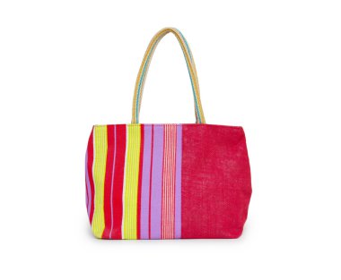 Beyaz arka plan üzerinde izole yaz çanta