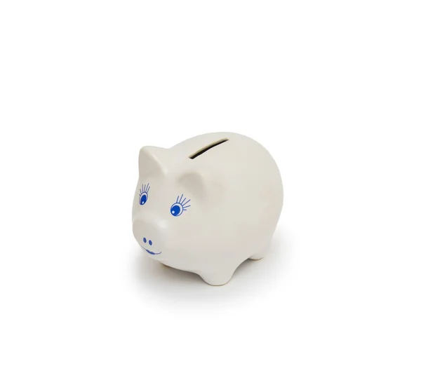 Piggy bank geïsoleerd op witte achtergrond — Stockfoto