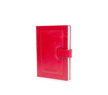 Beyaz arkaplan üzerine kırmızı kitap