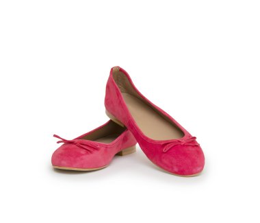 bale ayakkabıları üzerinde beyaz izole