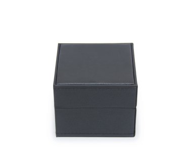 beyaz izole siyah hediye kutusu