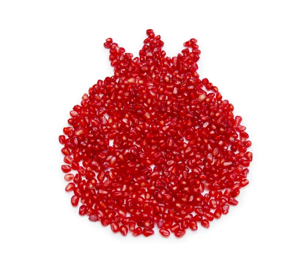 Whole fruit shaped pomegranate seeds — Stock Photo, Image