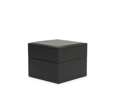 beyaz izole siyah hediye kutusu