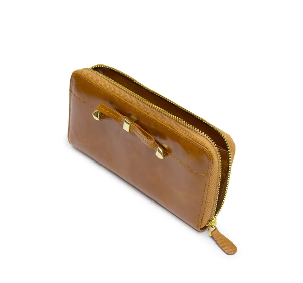 女性財布 (財布) の白い背景で隔離 — ストック写真