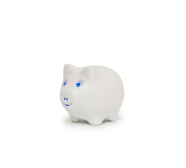 Piggy bank geïsoleerd op witte achtergrond — Stockfoto