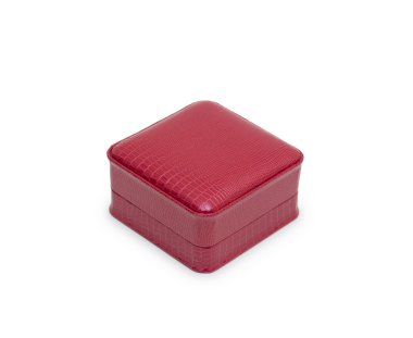 Kırmızı hediye kutusu beyaz arkaplanda izole edildi