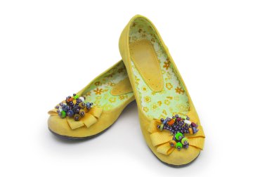 Bale ayakkabıları beyazda izole edilmiş.