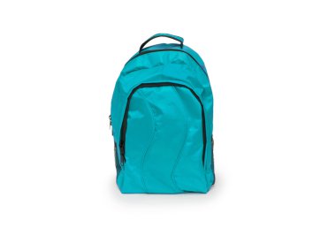 beyaz izole kırmızı okul sırt çantası