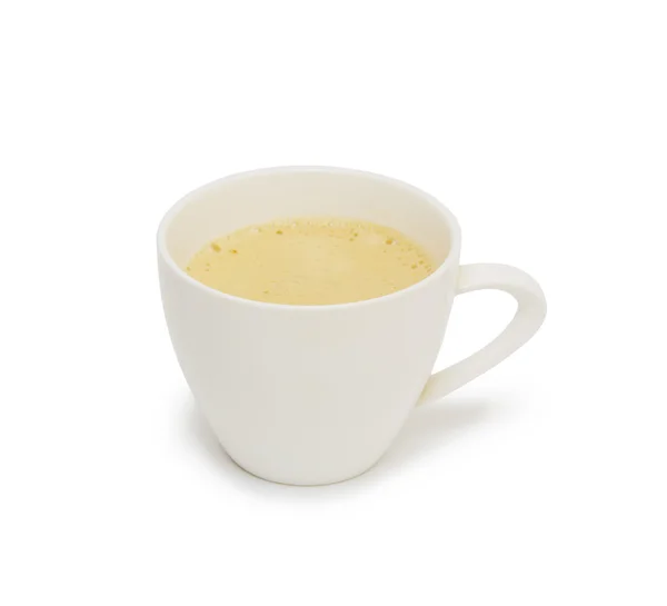 Taza de café de cerámica blanca. Aislado sobre un blanco . —  Fotos de Stock