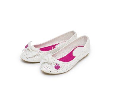 Bale ayakkabıları beyazda izole edilmiş.