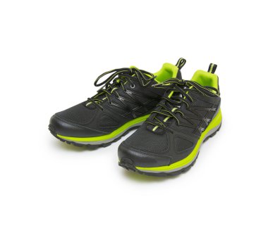 Beyaz arka plan üzerinde izole spor ayakkabı