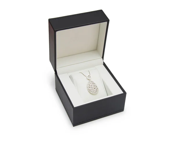 Luxury necklace in box — Stock Photo, Image