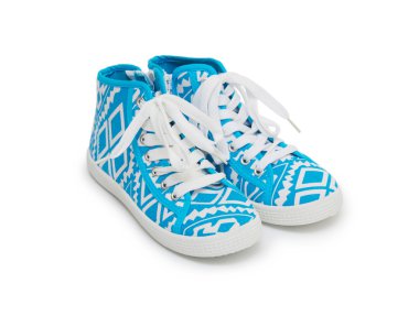 Beyaz arka plan üzerinde izole spor ayakkabı