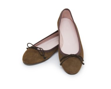 Bale ayakkabıları beyazda izole edilmiş.