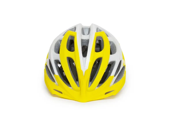 孤立的自行车山地自行车安全头盔 — 图库照片