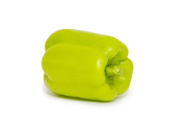 Zöld színű paprika, elszigetelt — Stock Fotó