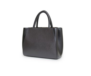 Kadın çantası beyaz arka planda izole edilmiş.