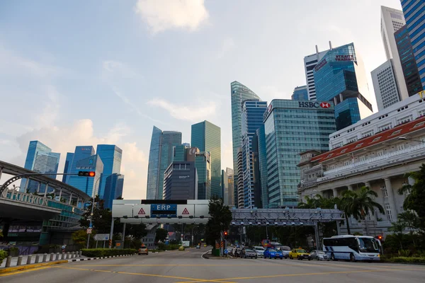 Vista notturna del giardino singapore — Foto Stock