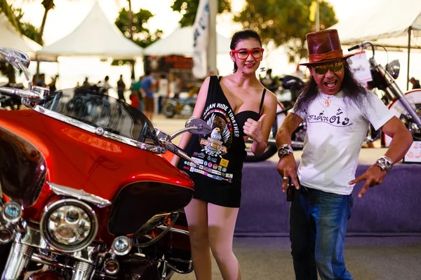 Annual festival of bikers on Phuket in Thailand — Stock Photo, Image