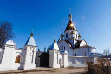 Krasnoyarsk, Rusya - 2 Nisan 2015: gezi Uspensky m