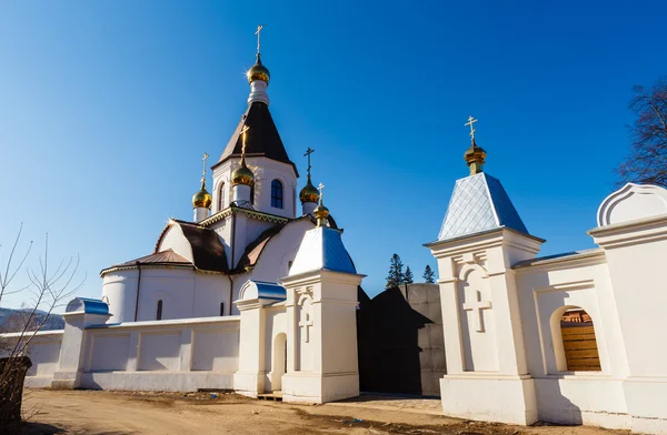 Krasnoyarsk, Russia - April 2, 2015: excursion to the Uspensky m — Stock Photo, Image