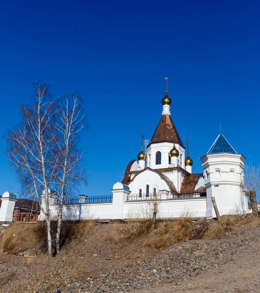 Krasnoyarsk, Russia - April 2, 2015: excursion to the Uspensky m — Stock Photo, Image