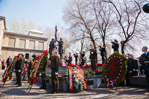 Celebration "A Victory Day 9maya", festive taming, festive parad — Stock Photo, Image