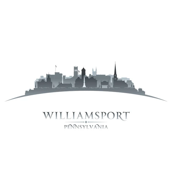 Williamsport Pennsylvania Stad Silhuett Vektorillustration — Stock vektor