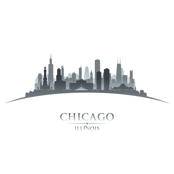 Silhouette Der Stadt Chicago Illinois Vektorillustration — Stockvektor