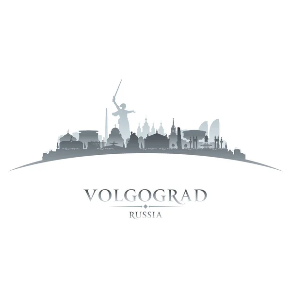 Volgograd Russia City Skyline Silhouette Vector Illustration — Stock Vector