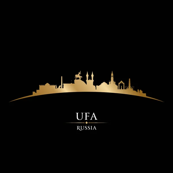 Ufa Rússia Silhueta Skyline Cidade Ilustração Vetorial — Vetor de Stock