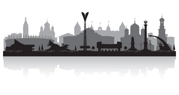 Rostov Don Russia City Skyline Vector Silhouette Illustration — 스톡 벡터