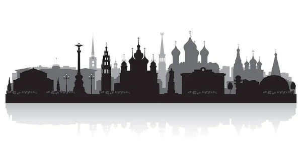 Iaroslavl Russie Ville Silhouette Vectorielle Silhouette Illustration — Image vectorielle