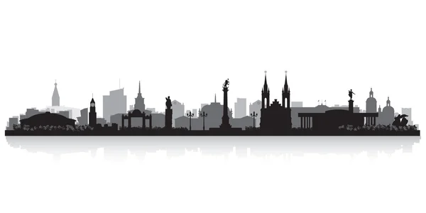 Krasnojarsk russland stadt skyline vektorsilhouette — Stockvektor