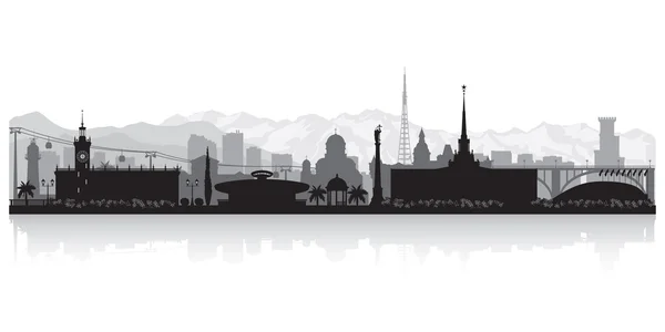 Sotschi russland Stadt Skyline Vektor Silhouette — Stockvektor