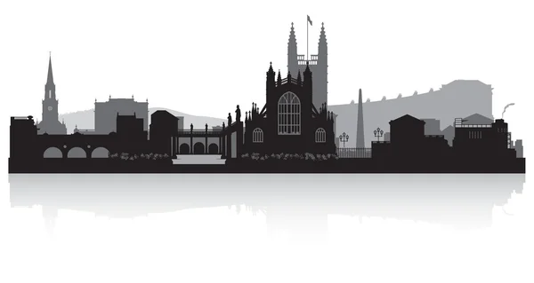 Bath city skyline siluett — Stock vektor